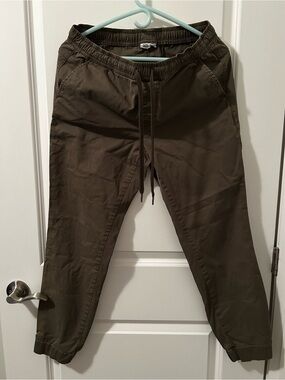 Women’s Olive Drawstring Jogger Pants